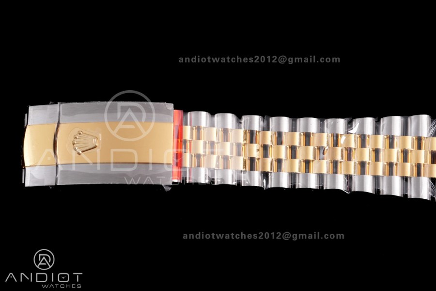 DateJust 41 126303 Polished Bezel SS VSF 1:1 Best Edition YG Dial on Jubilee Bracelet VS3235
