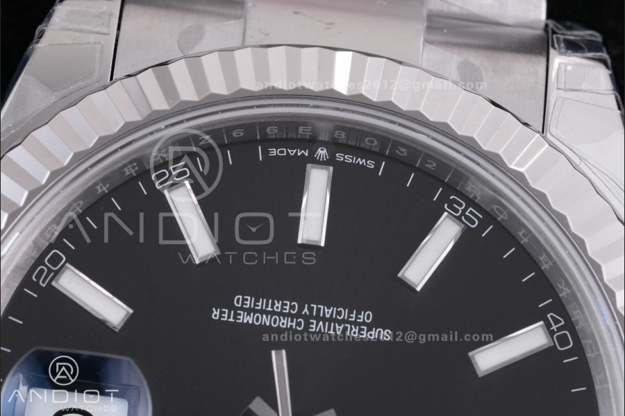 DateJust 41 126334 904L SS VSF 1:1 Best Edition Black Dial on Oyster Bracelet VS3235
