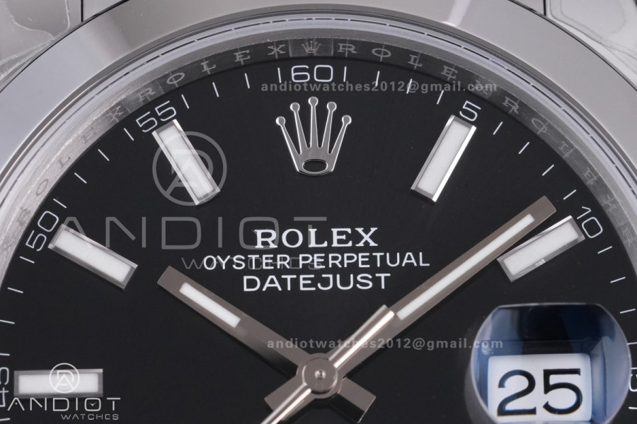 DateJust 41 126300 904L SS VSF 1:1 Best Edition Black Dial on Oyster Bracelet VS3235