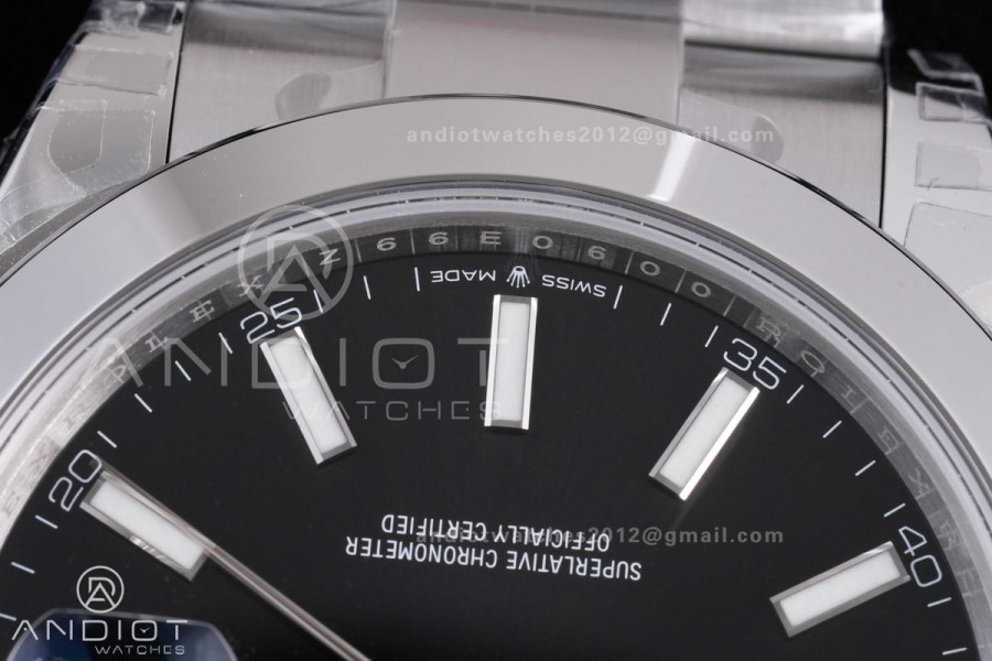 DateJust 41 126300 904L SS VSF 1:1 Best Edition Black Dial on Oyster Bracelet VS3235