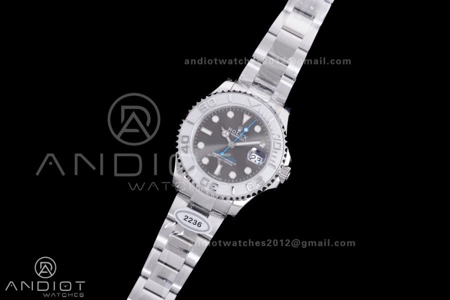 Yacht-Master 37mm 268622 CSF 1:1 Best Edition Grey Dial 904L SS Case and Bracelet SA2236