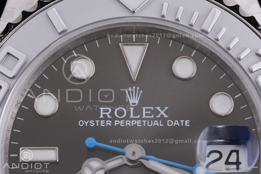 Yacht-Master 37mm 268622 CSF 1:1 Best Edition Grey Dial 904L SS Case and Bracelet SA2236