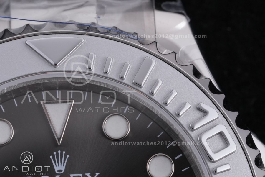 Yacht-Master 37mm 268622 CSF 1:1 Best Edition Grey Dial 904L SS Case and Bracelet SA2236