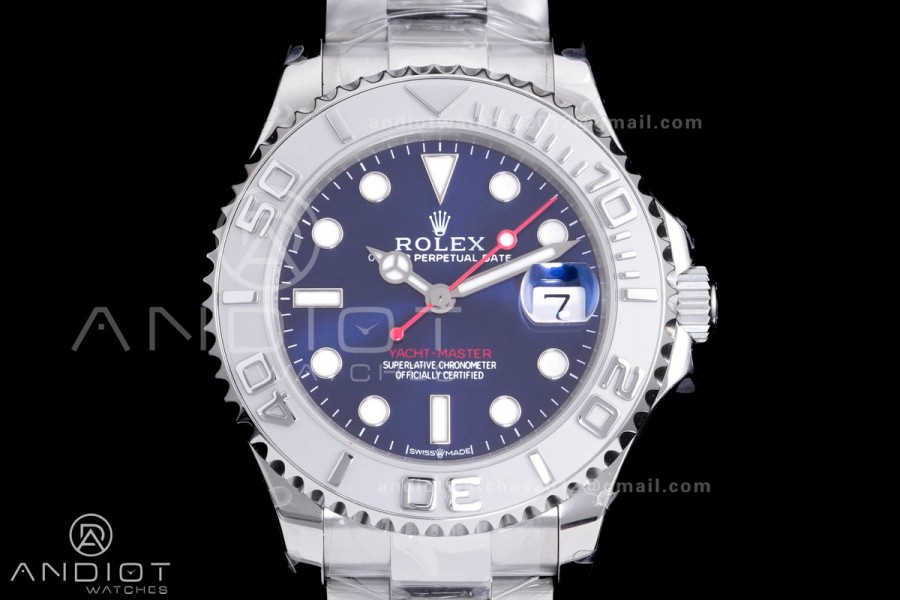 Yacht-Master 37mm 268622 CSF 1:1 Best Edition Blue Dial 904L SS Case and Bracelet SA2236