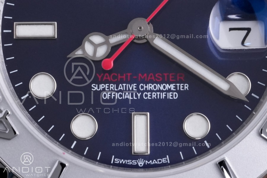 Yacht-Master 37mm 268622 CSF 1:1 Best Edition Blue Dial 904L SS Case and Bracelet SA2236