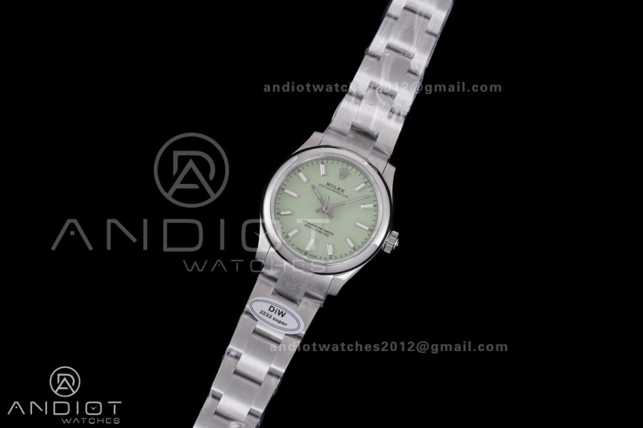Oyster Perpetual 31mm 277200 DIWF Best Edition Pistachio Dial on SS Bracelet A2232