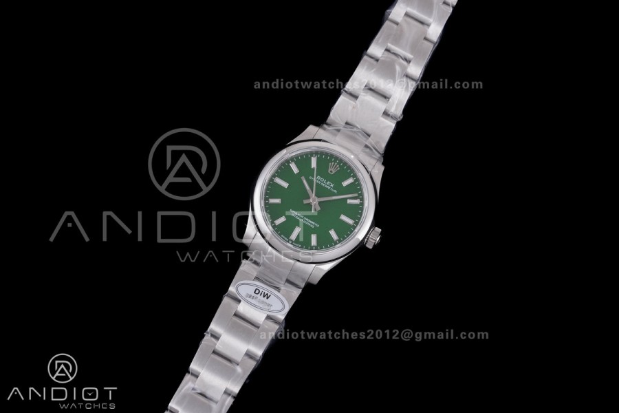 Oyster Perpetual 31mm 277200 DIWF Best Edition Green Dial on SS Bracelet A2232