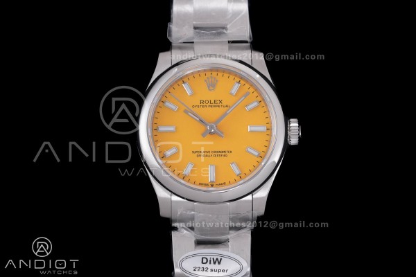 Oyster Perpetual 31mm 277200 DIWF Best Edition Yellow Dial on SS Bracelet A2232
