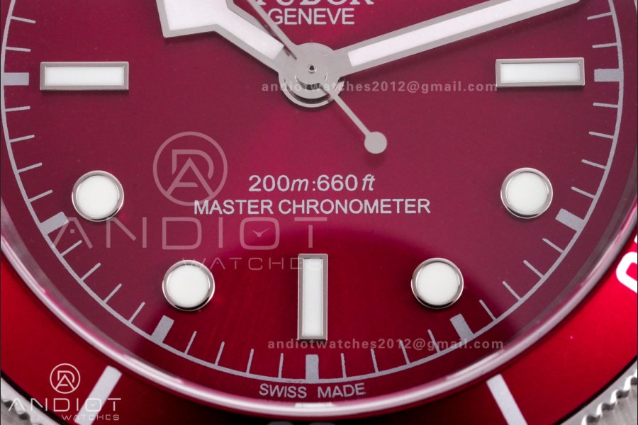 Heritage Black Bay M7941A1A0RU-0001 41mm SS GRF 1:1 Best Edition Red Dial Red Bezel on SS Bracelet A2824
