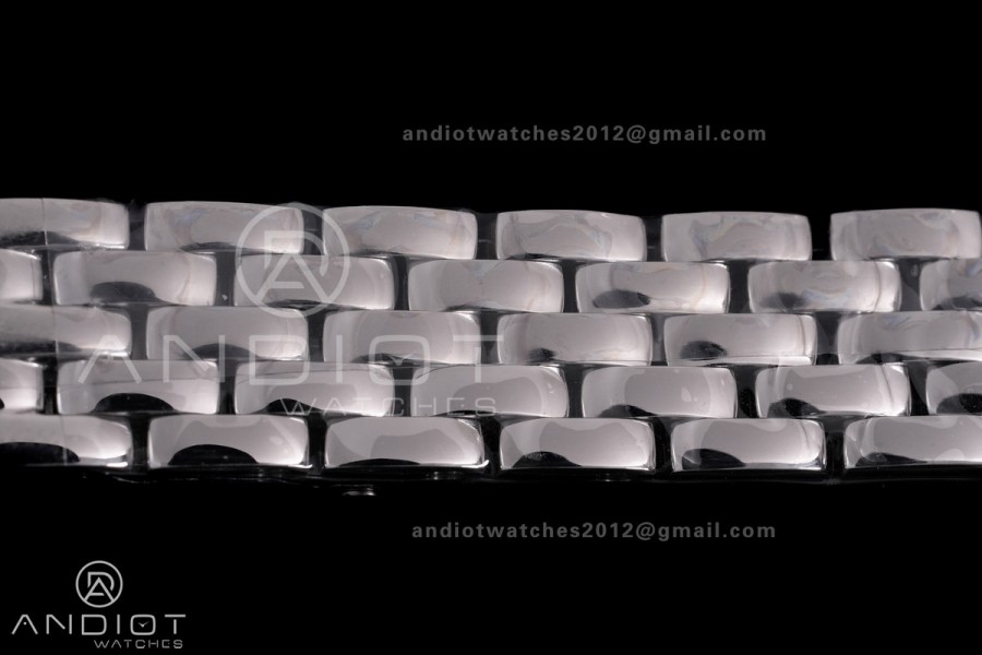 Panthère Ladies 22mm SS AF 1:1 Best Edition White Dial  on SS Bracelet Ronda Quartz