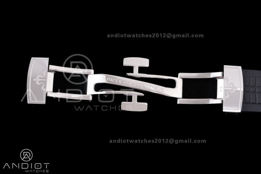 Aquanaut 5167 Singapore 2019 SS DDF 1:1 Best Edition Black Dial On Red Rubber Strap Super Clone DD324