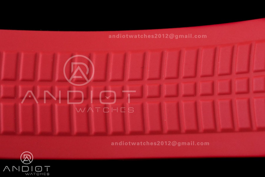 Aquanaut 5167 Singapore 2019 SS DDF 1:1 Best Edition Black Dial On Red Rubber Strap Super Clone DD324