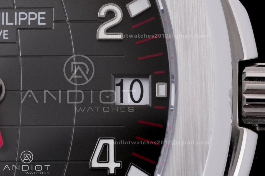 Aquanaut 5167 Singapore 2019 SS DDF 1:1 Best Edition Black Dial On Red Rubber Strap Super Clone DD324