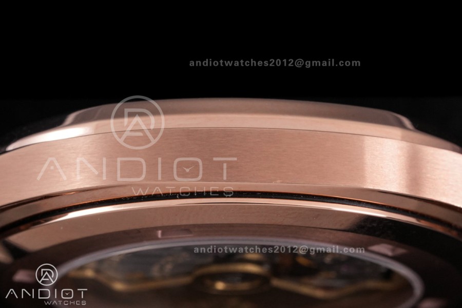 Aquanaut 5167 RG Gain Weight DDF 1:1 Best Edition Brown Dial On Brown Rubber Strap DD324 Super Clone