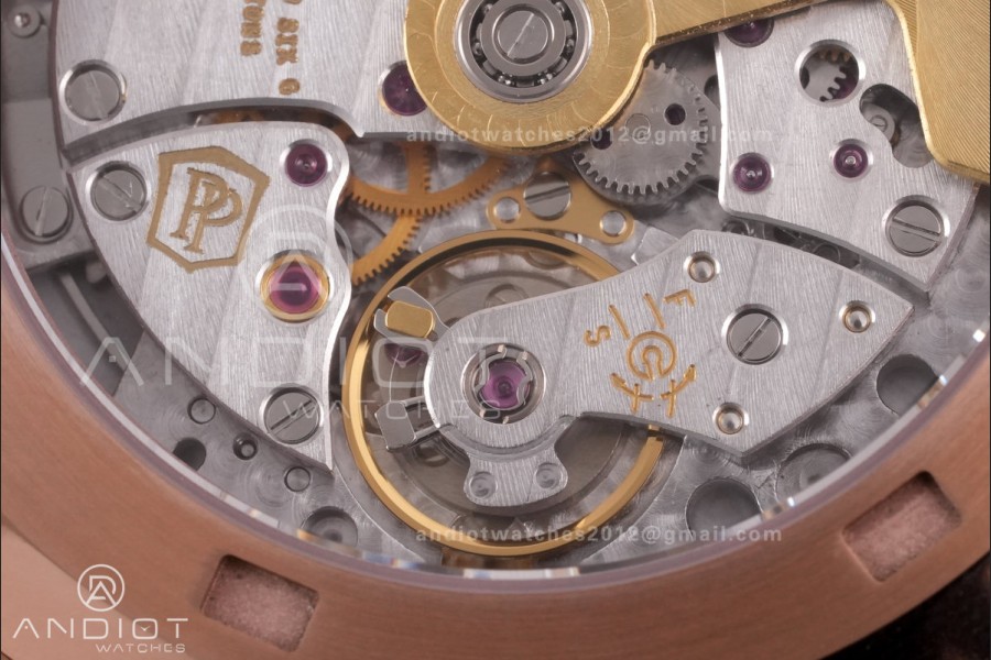 Aquanaut 5167 RG Gain Weight DDF 1:1 Best Edition Brown Dial On Brown Rubber Strap DD324 Super Clone