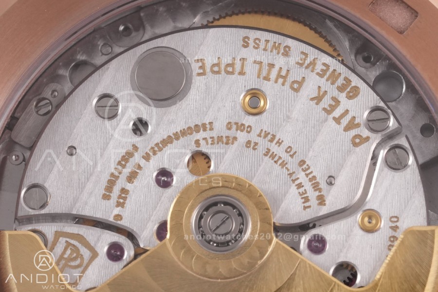 Aquanaut 5167 RG Gain Weight DDF 1:1 Best Edition Brown Dial On Brown Rubber Strap DD324 Super Clone