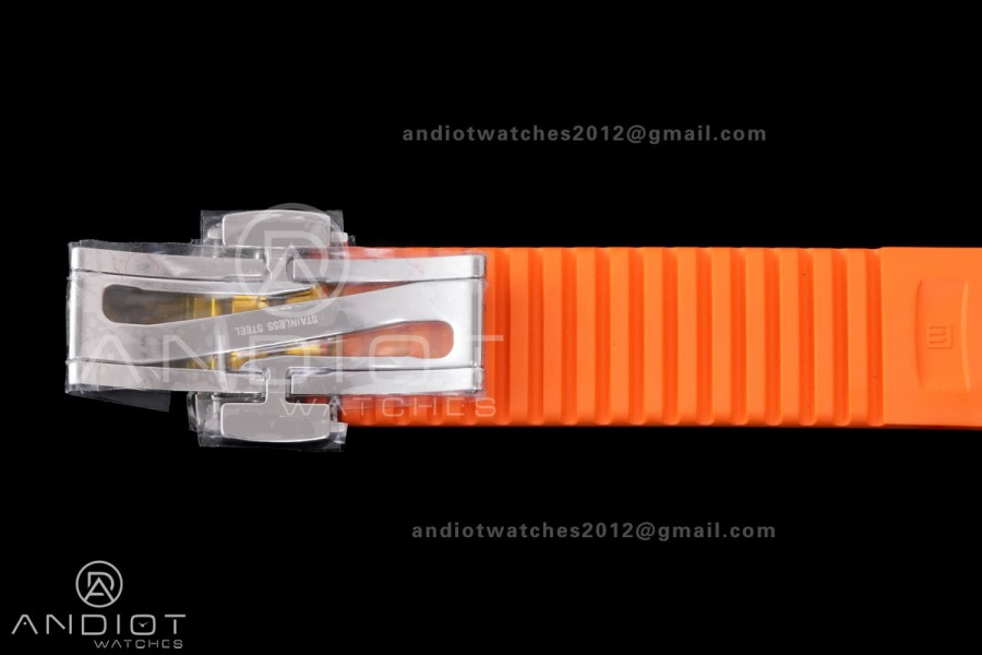 Aquanaut 5167 SS DDF 1:1 Best Edition Gray Dial on Orange Rubber Strap DD324 Super Clone