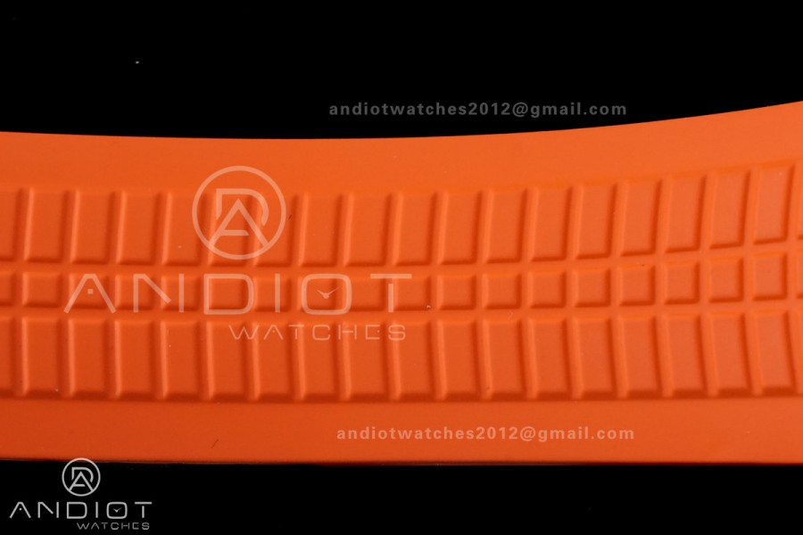 Aquanaut 5167 SS DDF 1:1 Best Edition Gray Dial on Orange Rubber Strap DD324 Super Clone