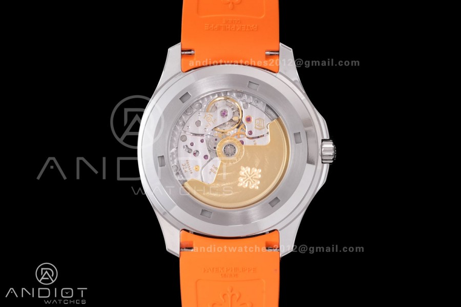 Aquanaut 5167 SS DDF 1:1 Best Edition Gray Dial on Orange Rubber Strap DD324 Super Clone