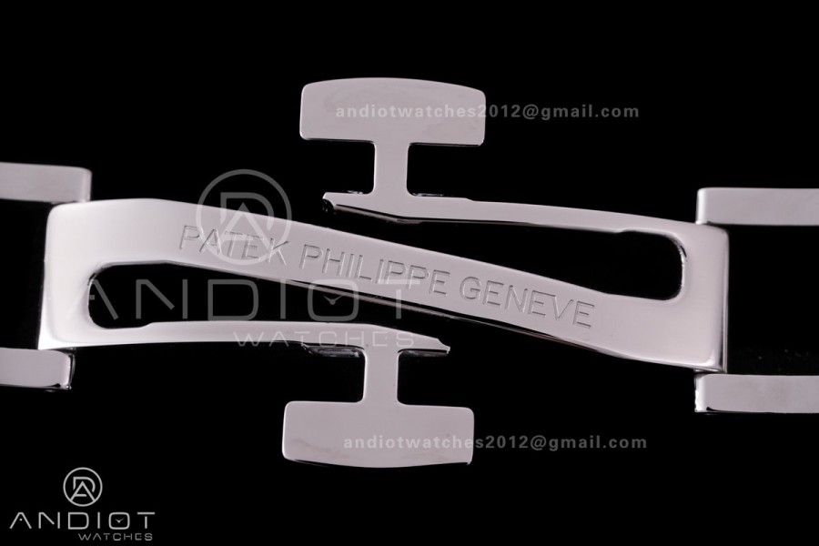 Aquanaut 5167 SS DDF 1:1 Best Edition Gray Dial on White Rubber Strap DD324 Super Clone