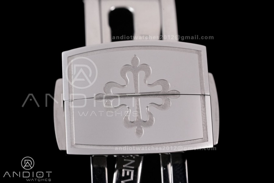 Aquanaut 5167 SS DDF 1:1 Best Edition Gray Dial on Blue Rubber Strap DD324 Super Clone