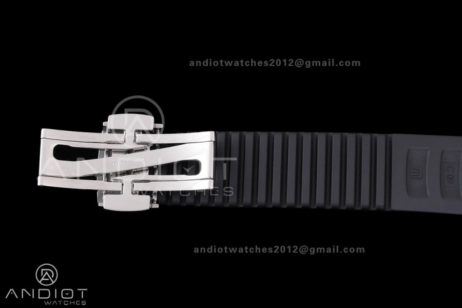 Aquanaut 5167 SS DDF 1:1 Best Edition Gray Dial on Black Rubber Strap DD324 Super Clone