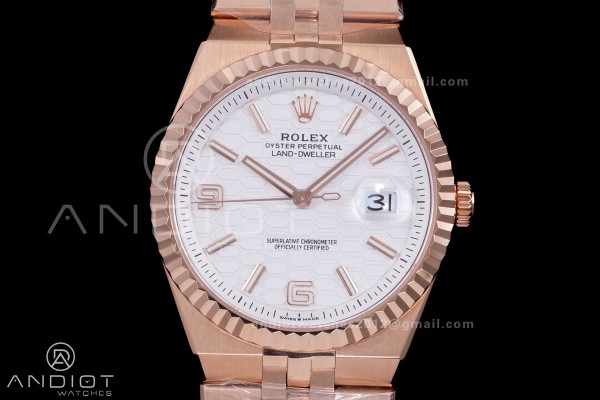 Land Dweller 127335 RG ESF White Dial On RG Bracel...