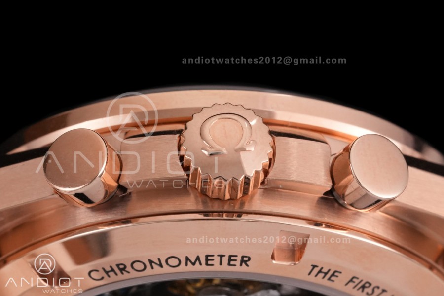 Speedmaster Professional RG N1F Best Edition Brown Dial On RG Bracelet Asian 3861