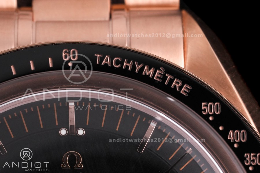 Speedmaster Professional RG N1F Best Edition Brown Dial On RG Bracelet Asian 3861