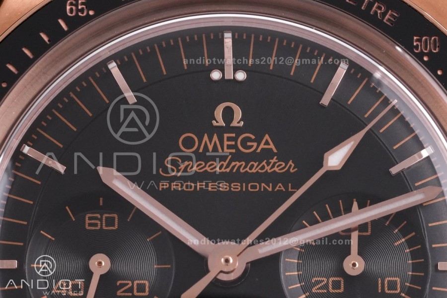 Speedmaster Professional RG N1F Best Edition Brown Dial On RG Bracelet Asian 3861