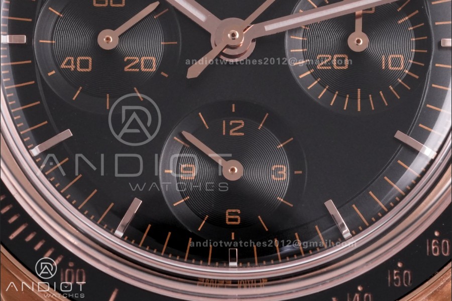 Speedmaster Professional RG N1F Best Edition Brown Dial On RG Bracelet Asian 3861