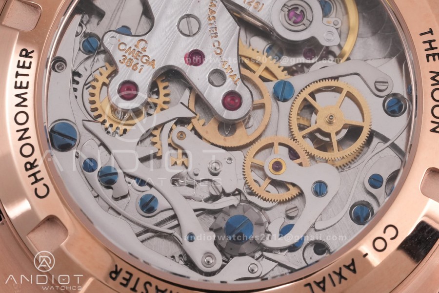 Speedmaster Professional RG N1F Best Edition Brown Dial On RG Bracelet Asian 3861