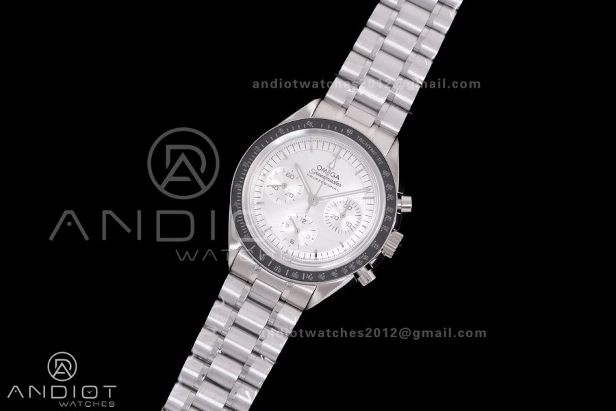 Speedmaster Professional SS N1F Best Edition Silver Dial On SS Bracelet Asian 3861
