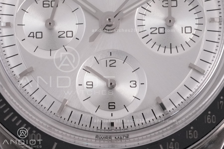 Speedmaster Professional SS N1F Best Edition Silver Dial On SS Bracelet Asian 3861