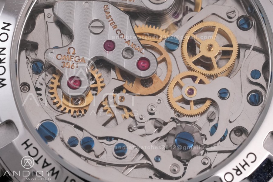 Speedmaster Professional SS N1F Best Edition Silver Dial On SS Bracelet Asian 3861