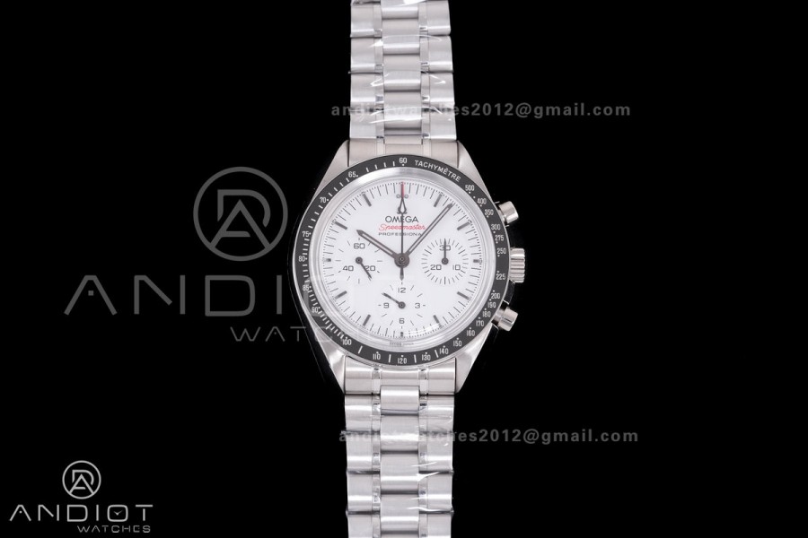 Speedmaster Professional SS N1F Best Edition White Dial On SS Bracelet Asian 3861