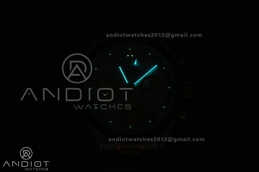 Speedmaster Professional SS N1F Best Edition White Dial On SS Bracelet Asian 3861