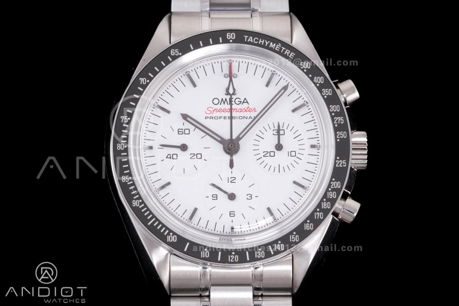 Speedmaster Professional SS N1F Best Edition White Dial On SS Bracelet Asian 3861