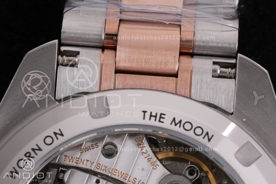 Speedmaster Professional SS/RG N1F Best Edition RG Dial Black Subdial On SS/RG Bracelet Asian 3861