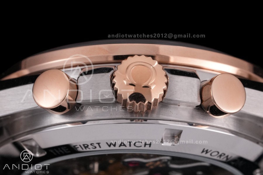 Speedmaster Professional SS/RG N1F Best Edition RG Dial Black Subdial On SS/RG Bracelet Asian 3861