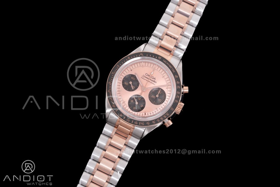 Speedmaster Professional SS/RG N1F Best Edition RG Dial Black Subdial On SS/RG Bracelet Asian 3861