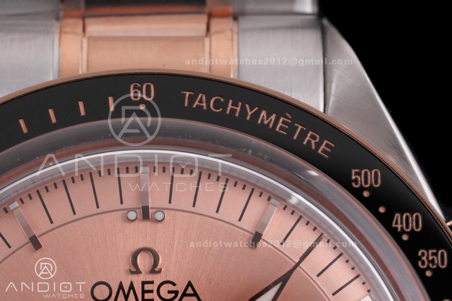 Speedmaster Professional SS/RG N1F Best Edition RG Dial Black Subdial On SS/RG Bracelet Asian 3861