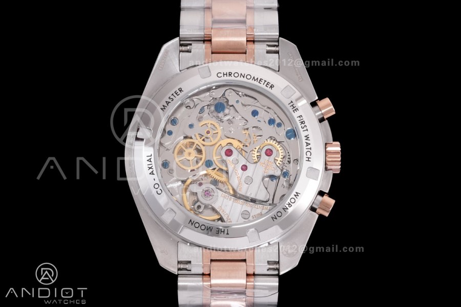 Speedmaster Professional SS/RG N1F Best Edition RG Dial Black Subdial On SS/RG Bracelet Asian 3861