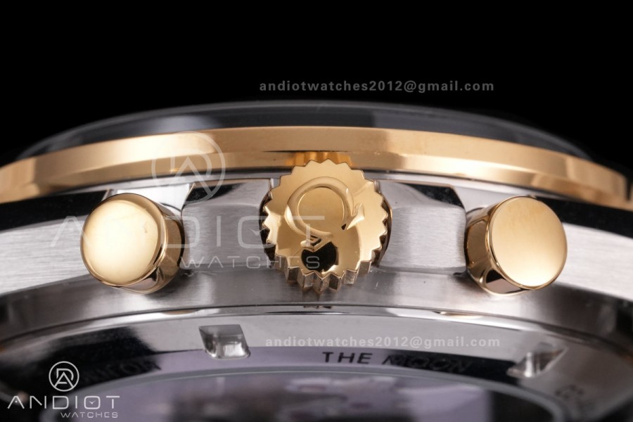 Speedmaster Professional SS/YG N1F Best Edition Silver Dial Gold Subdial On SS/YG Bracelet Asian 3861