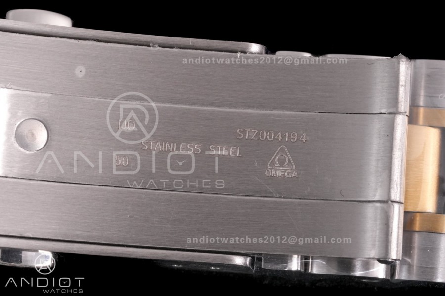 Speedmaster Professional SS/YG N1F Best Edition Silver Dial Gold Subdial On SS/YG Bracelet Asian 3861