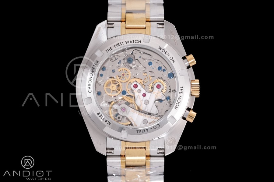 Speedmaster Professional SS/YG N1F Best Edition Silver Dial Gold Subdial On SS/YG Bracelet Asian 3861