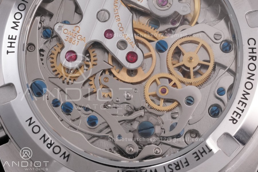 Speedmaster Professional SS/YG N1F Best Edition Silver Dial Gold Subdial On SS/YG Bracelet Asian 3861