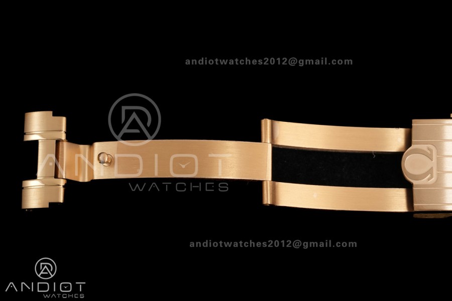 Speedmaster Professional YG N1F Best Edition Gold Dial Black Subdial On YG Bracelet Asian 3861