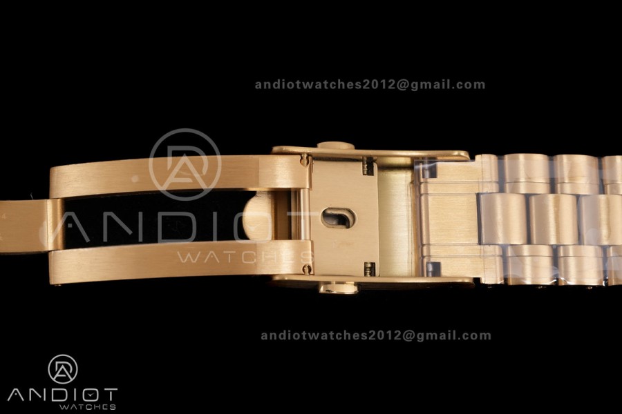 Speedmaster Professional YG N1F Best Edition Gold Dial Black Subdial On YG Bracelet Asian 3861