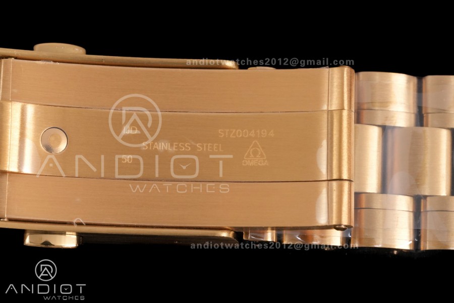 Speedmaster Professional YG N1F Best Edition Green Dial On YG Bracelet Asian 3861